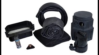 HALF OFF PONDS Complete 3300 Pond Free Waterfall Kit with 75 ft by 15 ft EPDM Liner  Overview [upl. by Gilud]