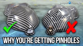 WHY YOURE GETTING PINHOLES IN YOUR HYDROGRAPHICS  Liquid Concepts  Weekly Tips and Tricks [upl. by Friedberg]