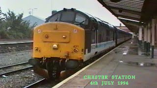 BR in the 1990s Chester Station on 4th July 1994 [upl. by Latrena]