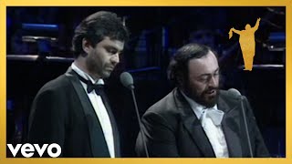 Luciano Pavarotti Andrea Bocelli  Notte e piscatore Official Live Performance Video [upl. by Biagio]