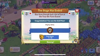 FarmVille 2 Country Escape 🎉Tour De Farm Event I won Mighty Bella ♥️🎊🎊 [upl. by Karli]