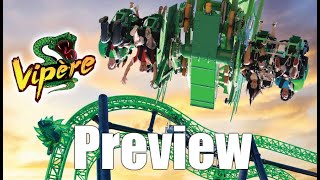 Preview of Vipère  La Rondes New Roller Coaster [upl. by Bonne]