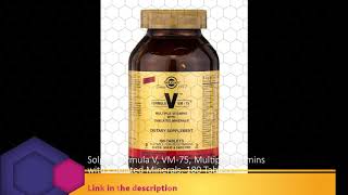 Solgar Formula V VM75 Multiple Vitamins with Chelated Minerals 180 Tablets [upl. by Waldon]