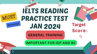 ielts reading practice test with answers  19 january 2024 [upl. by Ahsieker]