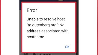 MoonReader Fix Error Unable to resolve hostquotm gusterbergorgquot No address problem solve [upl. by Lilly]