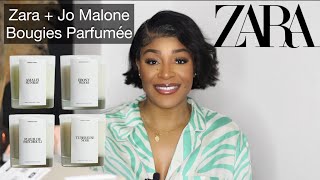 ZARA  JO MALONE CANDLES  EBONY WOOD TUBEUREUSE NOIR AMALFI SUNRAY  ZARA BOUGIES PARFUMÉE [upl. by Earased]