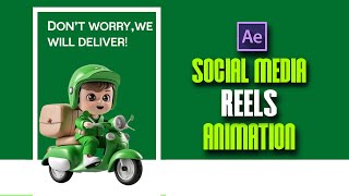 Social Media Reels Animation in after effects  Motion Graphics [upl. by Keating]