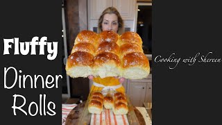 FLUFFY Dinner Rolls from Scratch [upl. by Eecyak]