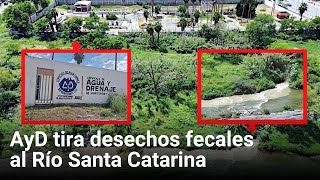 AyD tira desechos fecales al Río Santa Catarina [upl. by Marcos]