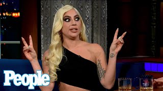 Lady Gaga Speaks in House of Gucci Italian Accent on The Late Show With Stephen Colbert  PEOPLE [upl. by Mauricio]