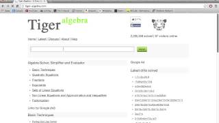 Tiger Algebra Solver [upl. by Shaylyn]