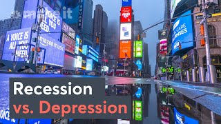 Recession Vs Depression What’s The Difference [upl. by Drahnreb32]