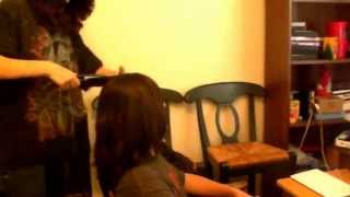 Straightening a Metal Heads Hair [upl. by Cynth]