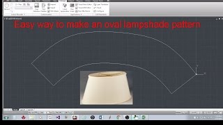 How to make an Oval Lampshade pattern the simplist way [upl. by Ycart]