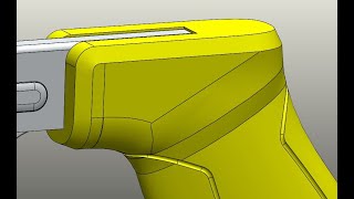 Advanced Solidworks modeling Custom Chamfered edge using Cut Sweep [upl. by Vedi240]