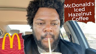 McDonalds Iced Hazelnut Coffee Review [upl. by Adiahs]