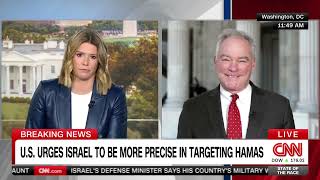 Kaine Discusses Israel and Tuberville Hold on Military Promotions with CNNIs Kasie Hunt [upl. by Yennep]