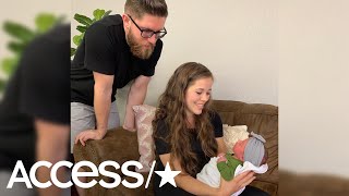 Jessa Duggar Gives Birth To Baby Girl On Family Couch In Shocking New Video  Access [upl. by Elrebma75]