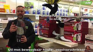 Uil met beweegbaar hoofd  vogelverschrikker  BTN de Haas [upl. by Eiramit]