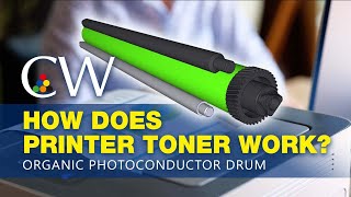 How Does Printer Toner Work  Organic Photoconductor Drum OPC Drum [upl. by Altaf]