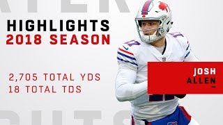 Josh Allens FULL Rookie Highlights in 2018 [upl. by Esinev]