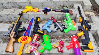 Collecting 7 Sniper Rifles and AK47 Gun Water Gun Machine Gun Assault Rifle Rocket Shotgun Light Gun [upl. by Teodor]