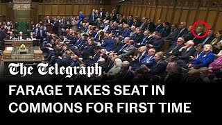 In full Reform MPs struggle to find seats as they arrive in Commons for the first time [upl. by Tearle756]