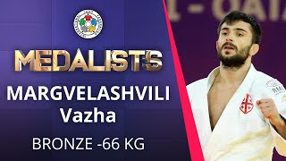 MARGVELASHVILI Vazha Bronze medal Judo Doha Masters 2021 [upl. by Boleslaw488]