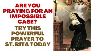 Are You Praying for an Impossible Case Try this Powerful Prayer to St Rita Today [upl. by Stephannie659]