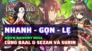 Auto Boss Advent Earth  Hell  Nhanh Gọn Lẹ cùng Baal amp Sezan và Surin  Epic Seven [upl. by Boccaj143]