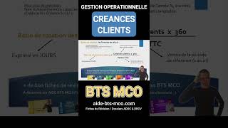 Calculer le ratio des créances clients  BFR en BTS MCO [upl. by Salomi240]