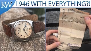 1946 West End Watch Co With Original Box amp Original Invoice [upl. by Aryc]