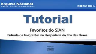 Tutorial Favoritos do SIAN  Hospedaria da Ilha das Flores [upl. by Jacoby]