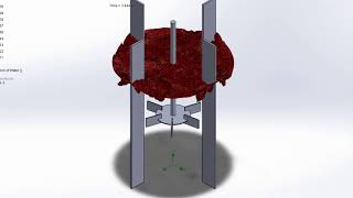 Solidworks 2021 flow simulation rushton turbine with baffles [upl. by Collayer116]