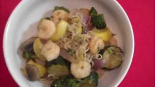 Shirataki noodles w shrimp and veggies [upl. by Bonacci991]