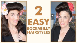 PIN UP Rockabilly hair MINIMUM effort MAXIMUM impact [upl. by Estas]