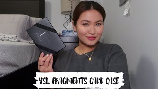 YSL MONOGRAM FRAGMENTS ZIP CARD CASE REVIEW [upl. by Vada992]