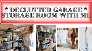 NEW DECLUTTER GARAGE  STORAGE ROOM WITH ME amp HIZERO ELECTRIC MOP INTRODUCTION [upl. by Lattie]