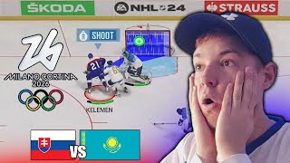 OH KVALIFIKÁCIA 2024  Slovensko  Kazachstan NHL 24 [upl. by Joellen852]