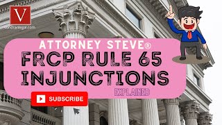 FRCP 65 injunctions process explained by Attorney Steve® [upl. by Madelena294]