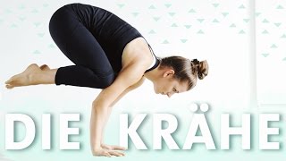 Yoga Krähe Crow Pose lernen für Anfänger in einfachen Schritten  Bakasana [upl. by Arytal]