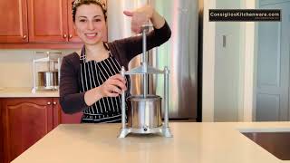 How to Make Almond Milk amp More with the Professional Torchietto VegetableFruit Press [upl. by Nosidam311]