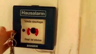 Hausalarm Auslösen German fire alarm [upl. by Natye]