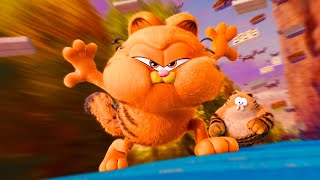 Garfield and Jinx Clash on the Train  The Garfield Movie [upl. by Franky844]