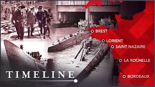 Hitlers UBoat Lair The Secret Nazi Underwater Superstructures  Timeline [upl. by Enitselec]