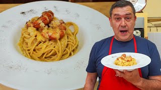 CARBONARA di MARE  Come FARLA CREMOSA e SAPORITA [upl. by Rabi]