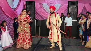 Fusion of Nai Jana nai Jana Tere naal and reply song Best dance performance by couple on wedding [upl. by Ul]