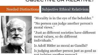 Moral Objectivism vs Relativism [upl. by Baily]