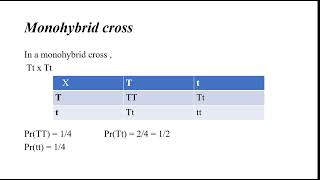 Probability in Genetics Monohybrid Dihybrid and Trihybrid crosses Part1 [upl. by Novaj]