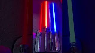 Neopixel VS Disney VS Neopixel VS Force FX Lightsaber Comparison [upl. by Dickens]